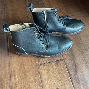 Unisex luxury vegan boots by Tastemaker Supply lace-up with zipper